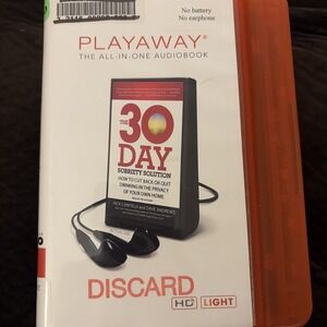 Playaway Audiobook Audio Book Ex Library - 30 Day Sobriety Solution